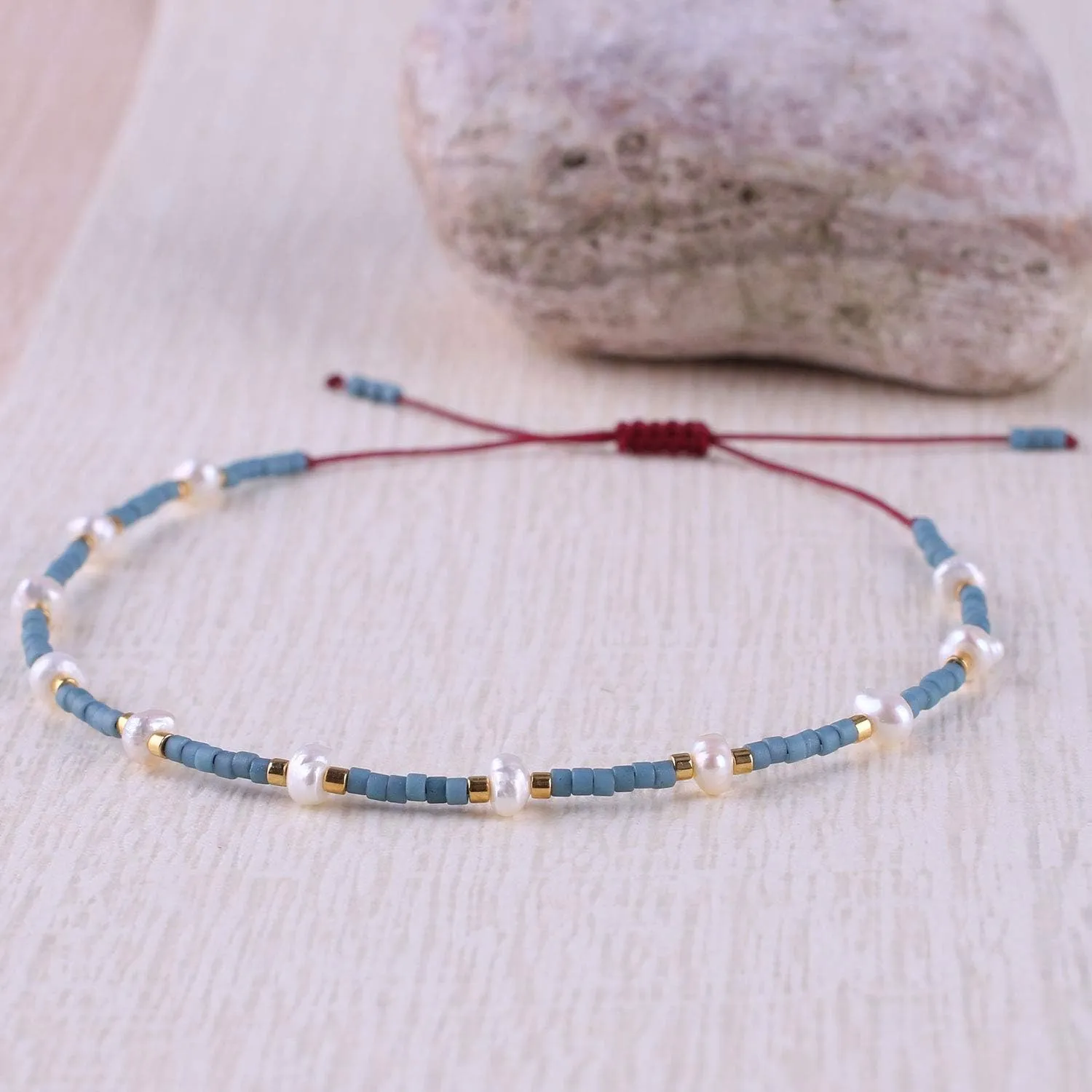 CQUAN CHI Women Charm Pearl Bracelets Friendship Miyuki Beads Beach Bracelets Jewelry