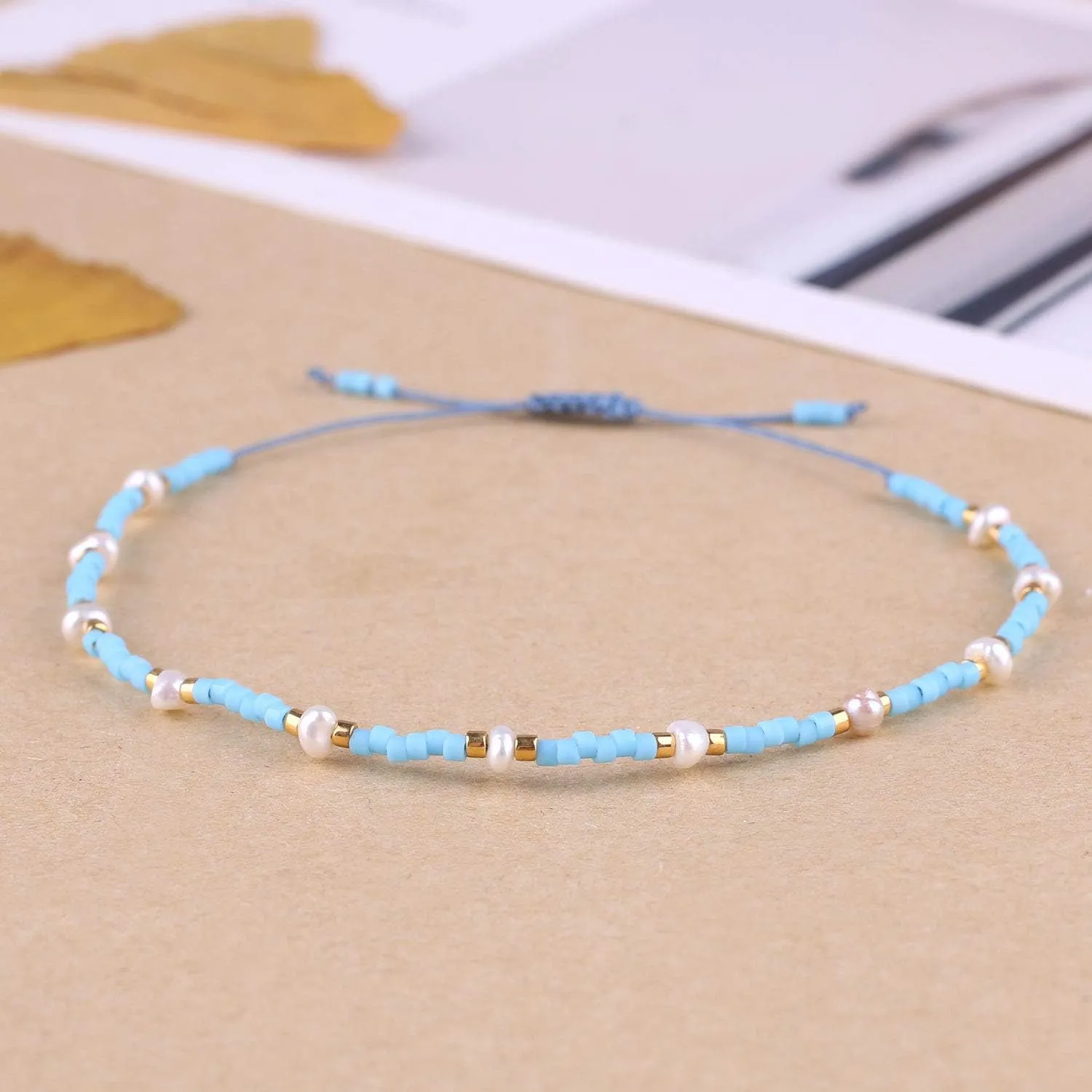 CQUAN CHI Women Charm Pearl Bracelets Friendship Miyuki Beads Beach Bracelets Jewelry