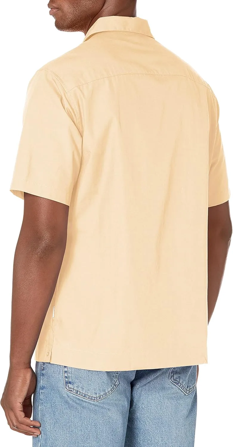 Cubavera Men's Authentic Embroidered Guayabera Shirt, Four Pockets, Camp Collar, Short-Sleeve Button-Down, Breathable Fabric