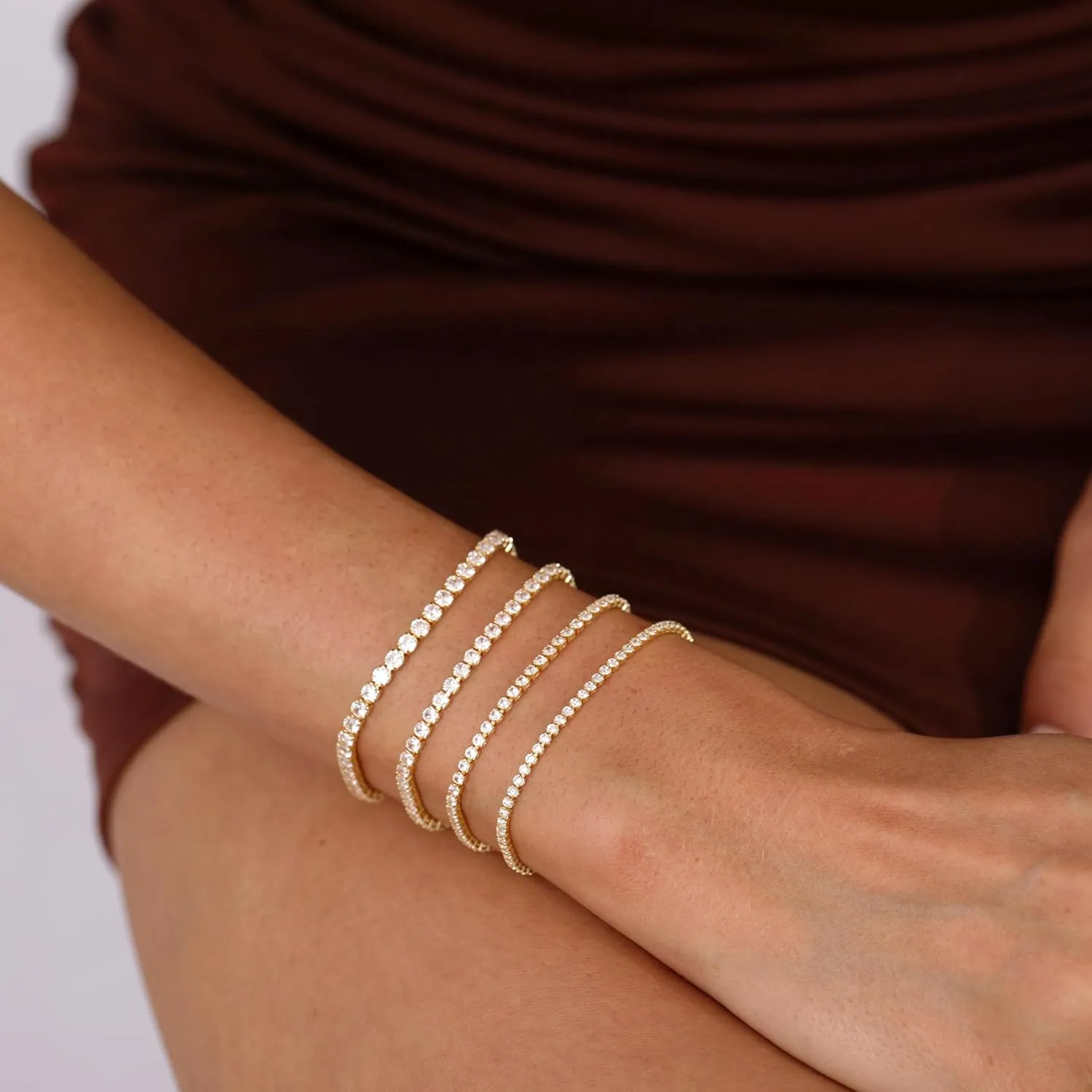 Dainty Adjustable Gold Bracelets for Women 14K Gold Plated Chain Stackable Bracelets Sets for Women