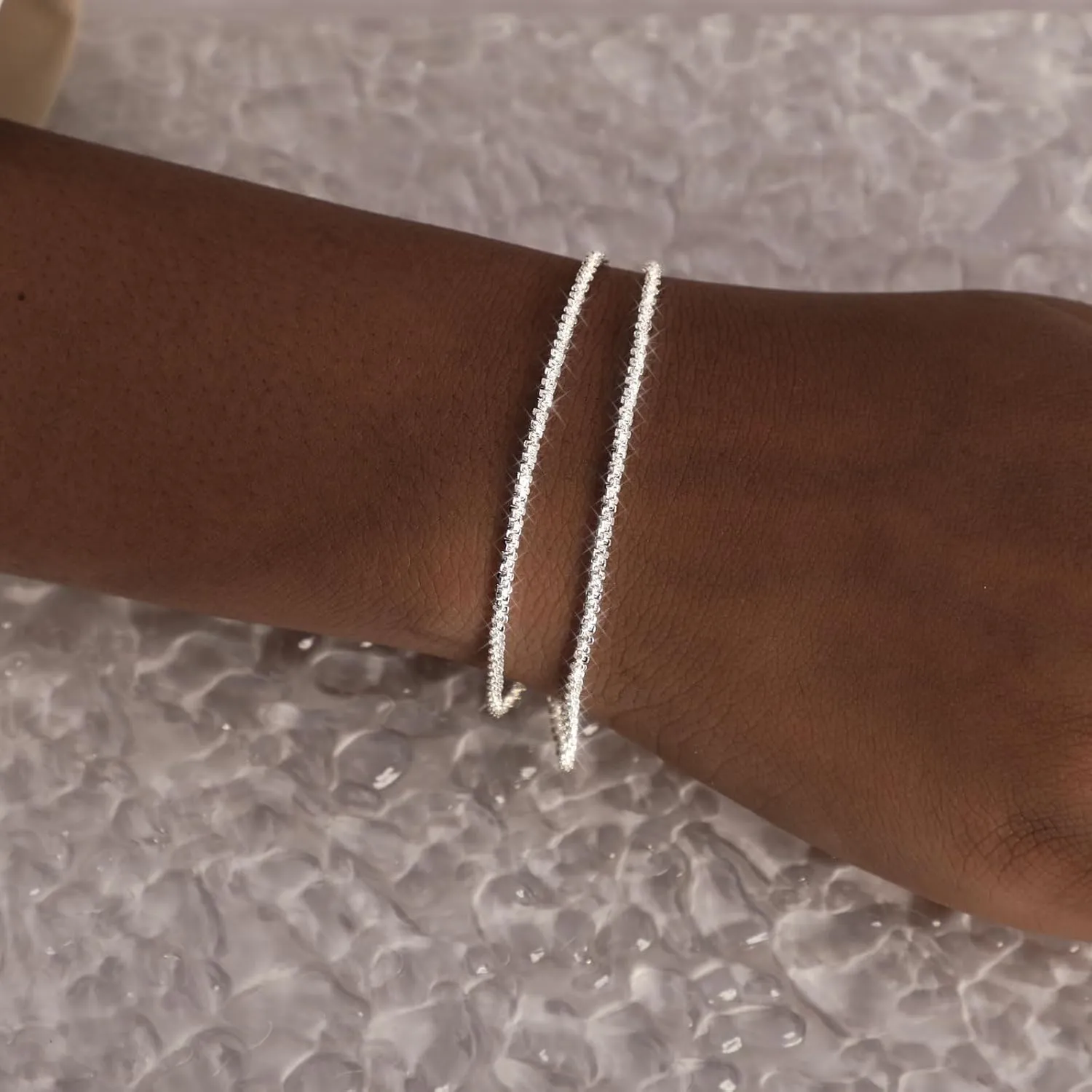 Dainty Gold Bracelets for Women 14k Gold Plated Layered Bracelets Paperclip Bracelets Delicate Satellite Bracelets Beads Bar Box Coins Lightweight Chain Bracelet for women Minimalist Jewelry Gift