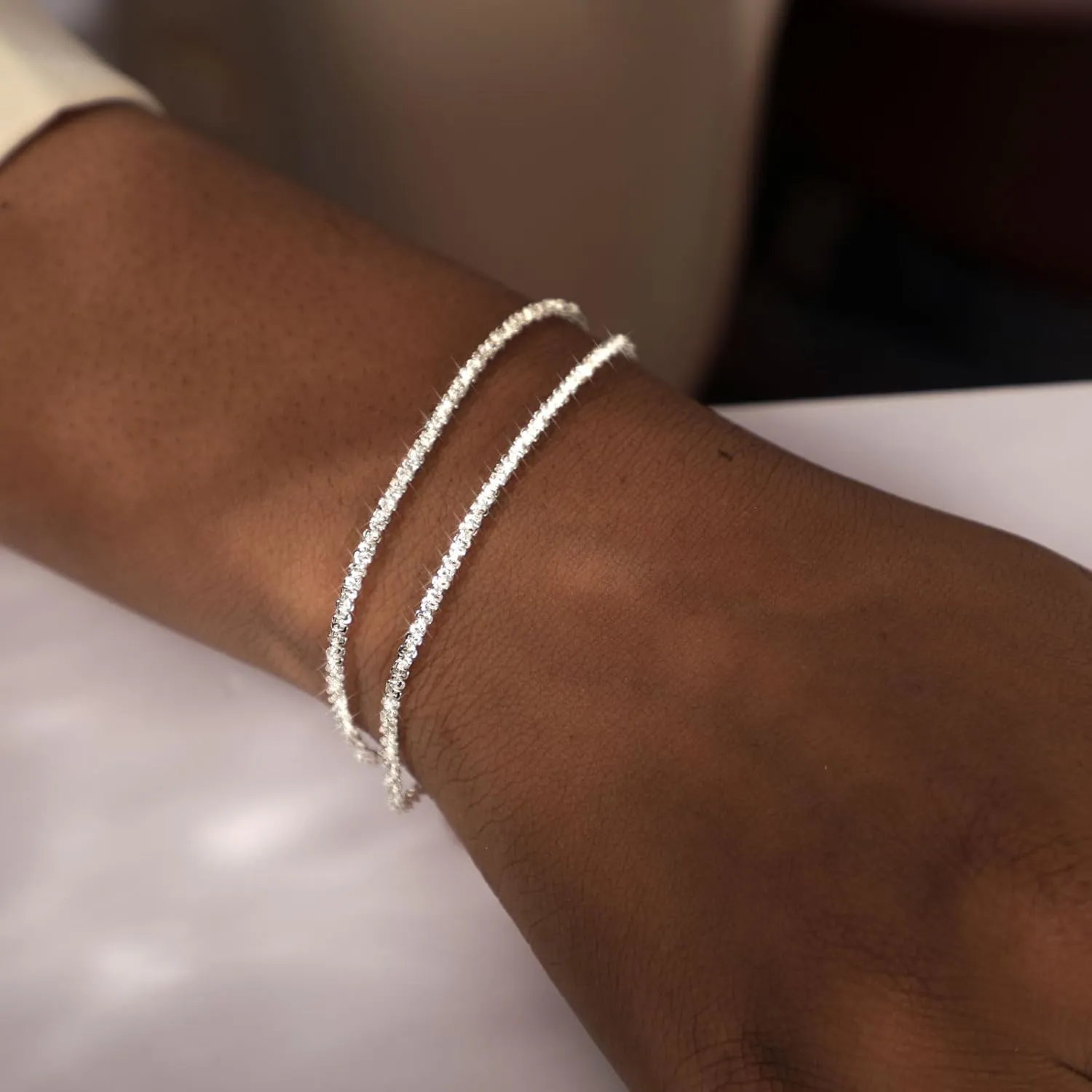 Dainty Gold Bracelets for Women 14k Gold Plated Layered Bracelets Paperclip Bracelets Delicate Satellite Bracelets Beads Bar Box Coins Lightweight Chain Bracelet for women Minimalist Jewelry Gift