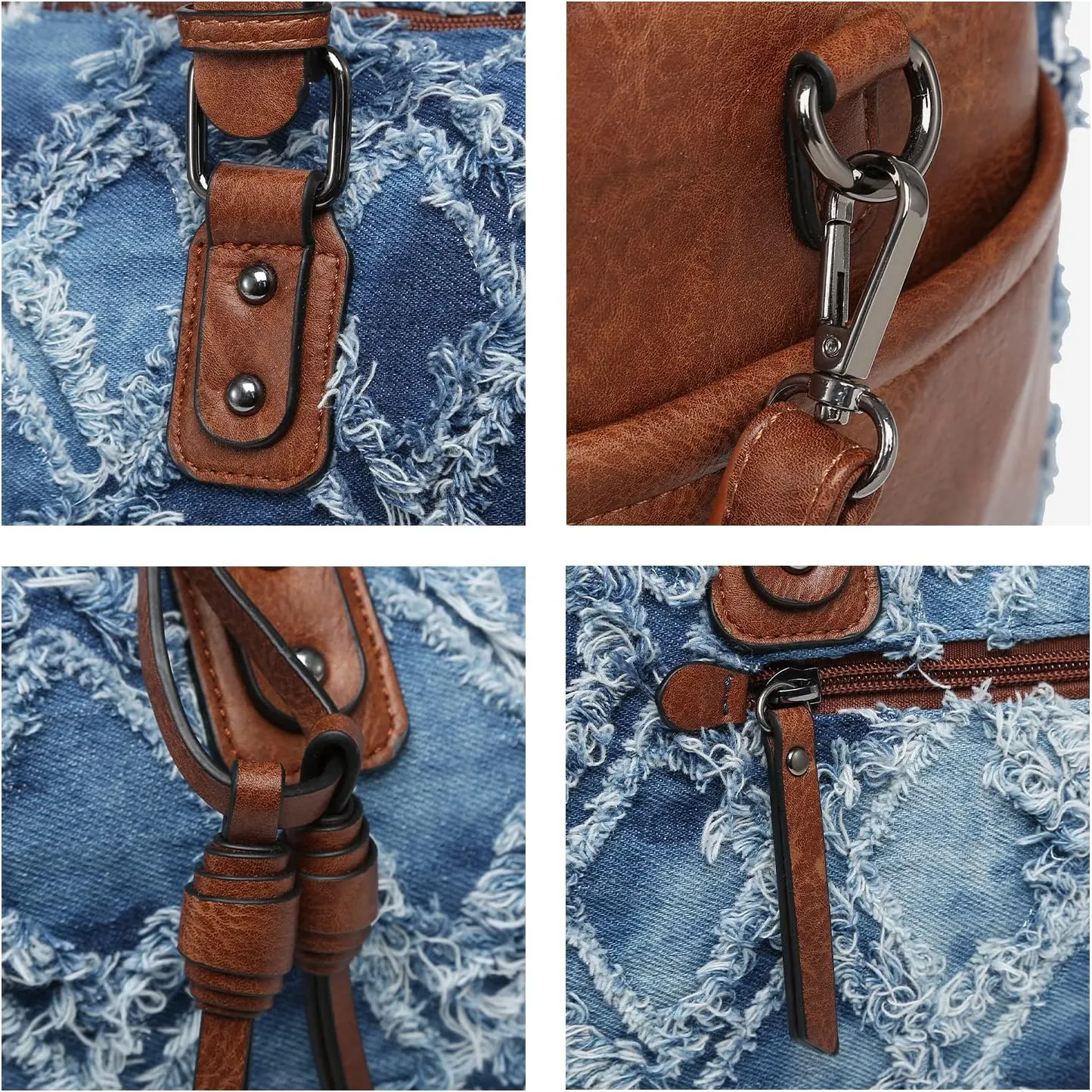 Dasein Women Soft Vegan Leather Barrel Bags Large Hobo Top Handle Work Totes Satchel Handbags Shoulder Purse