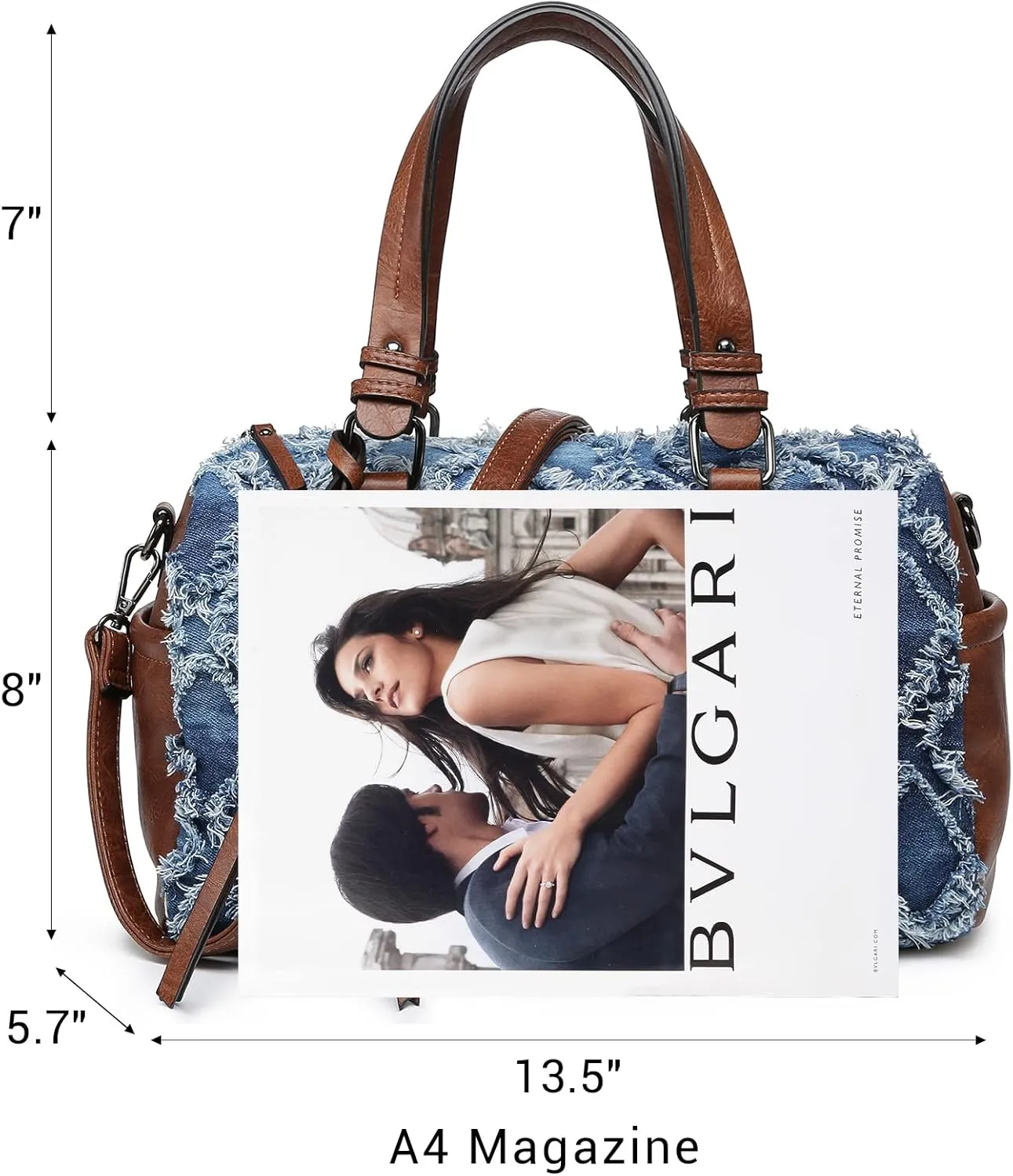 Dasein Women Soft Vegan Leather Barrel Bags Large Hobo Top Handle Work Totes Satchel Handbags Shoulder Purse