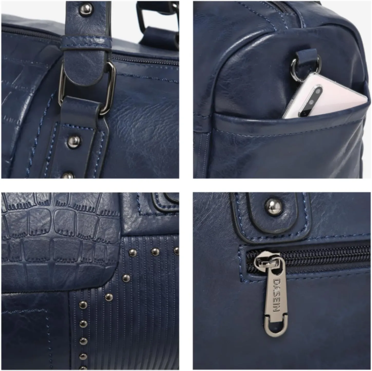 Dasein Women Soft Vegan Leather Barrel Bags Large Hobo Top Handle Work Totes Satchel Handbags Shoulder Purse