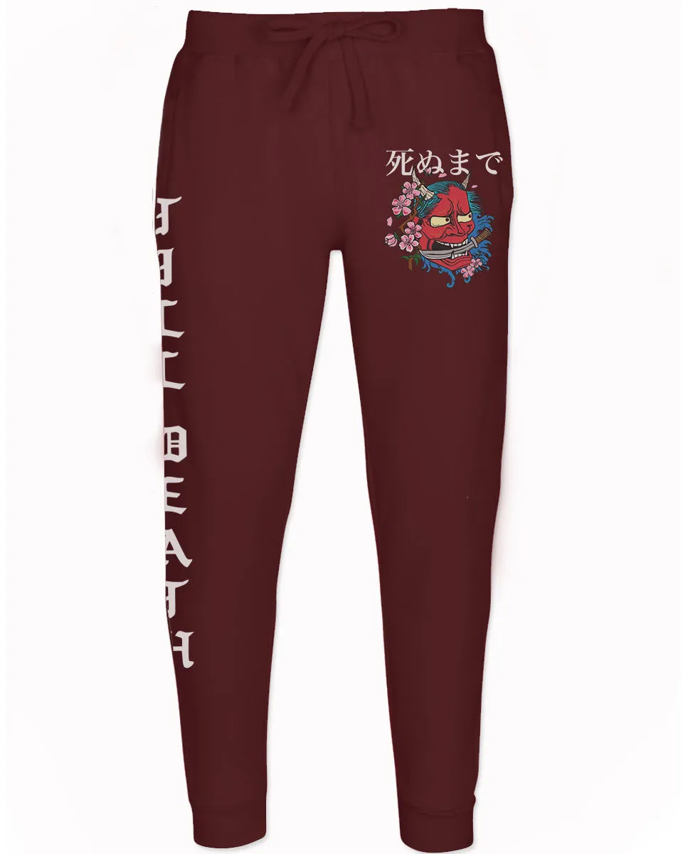 Demon Graphic Traditional Japanese Till Death Good Vibes Jogger For men Sweatpant