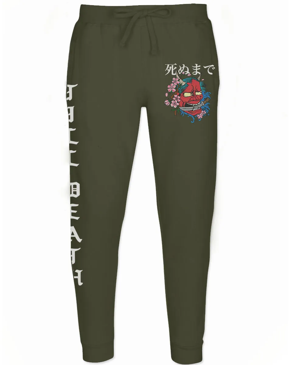 Demon Graphic Traditional Japanese Till Death Good Vibes Jogger For men Sweatpant