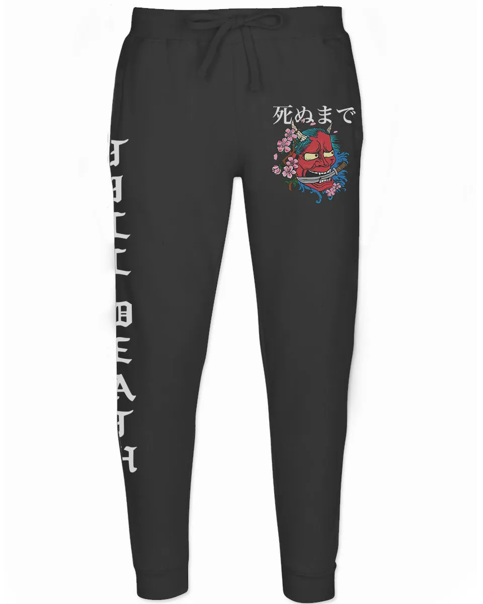 Demon Graphic Traditional Japanese Till Death Good Vibes Jogger For men Sweatpant