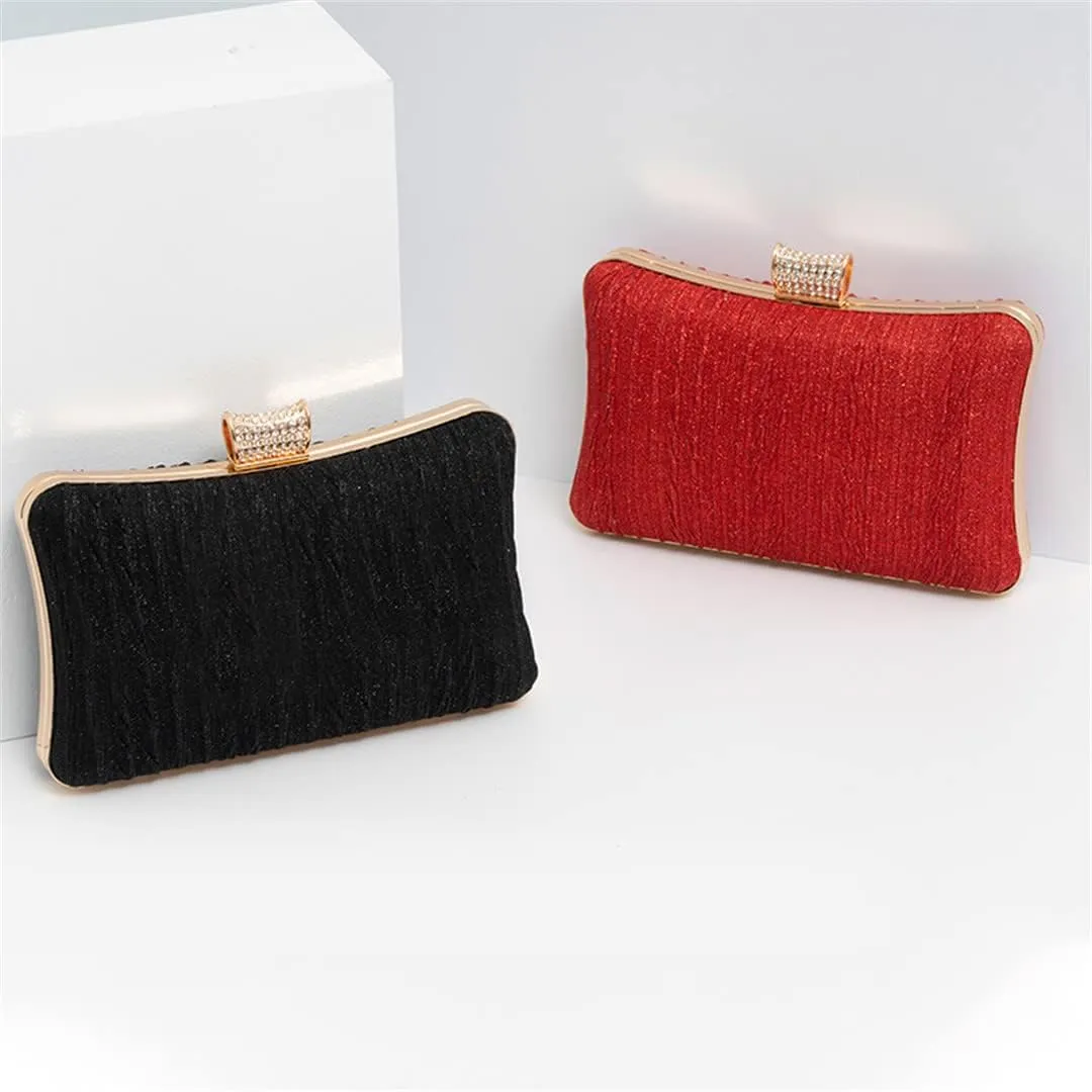 Diamonds Metal Chain Handbags Rhinestones Sequin Party Wedding Evening Clutch Bag