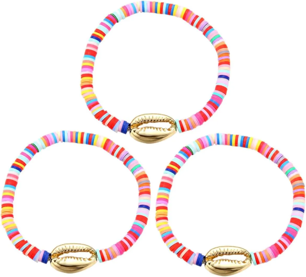Elegant Shell Bracelets Set of 3 Handmade Jewelry for Women for Casual or Formal Occasions