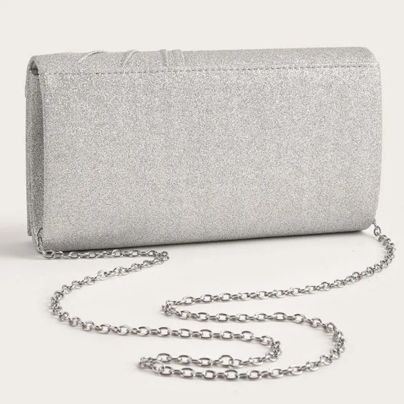 Fabric Art Pleated Clutch Purses Women's Versatile Evening Bag
