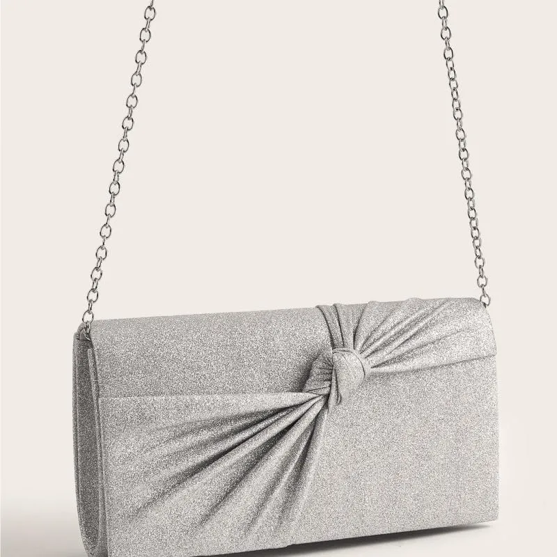 Fabric Art Pleated Clutch Purses Women's Versatile Evening Bag
