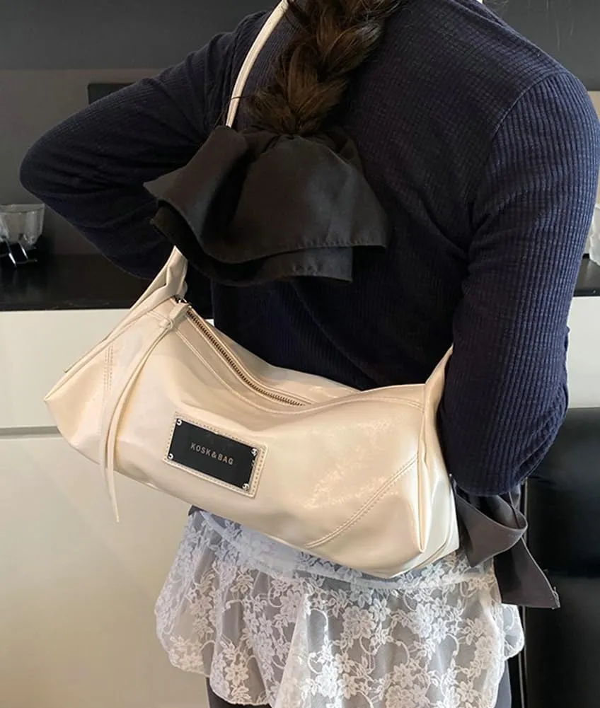 Fashion Shoulder Bag,Purses for Women Medium Hobo Bags Vegan PU Leather Ladies Clutch with Adjustable Strap
