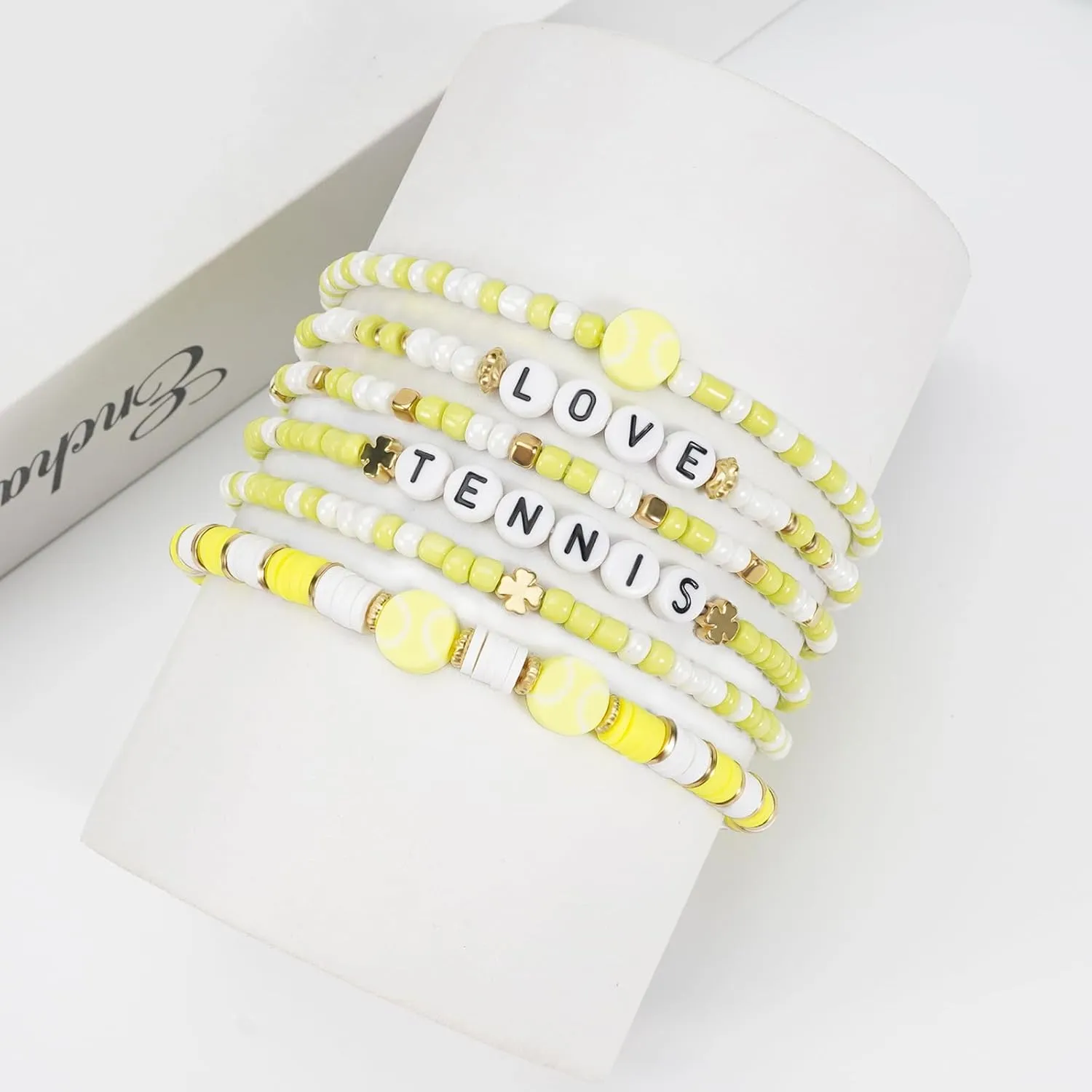 Football Baseball Soccer Beaded Bracelets for Women Stackable Game Day Sports Theme Bracelet