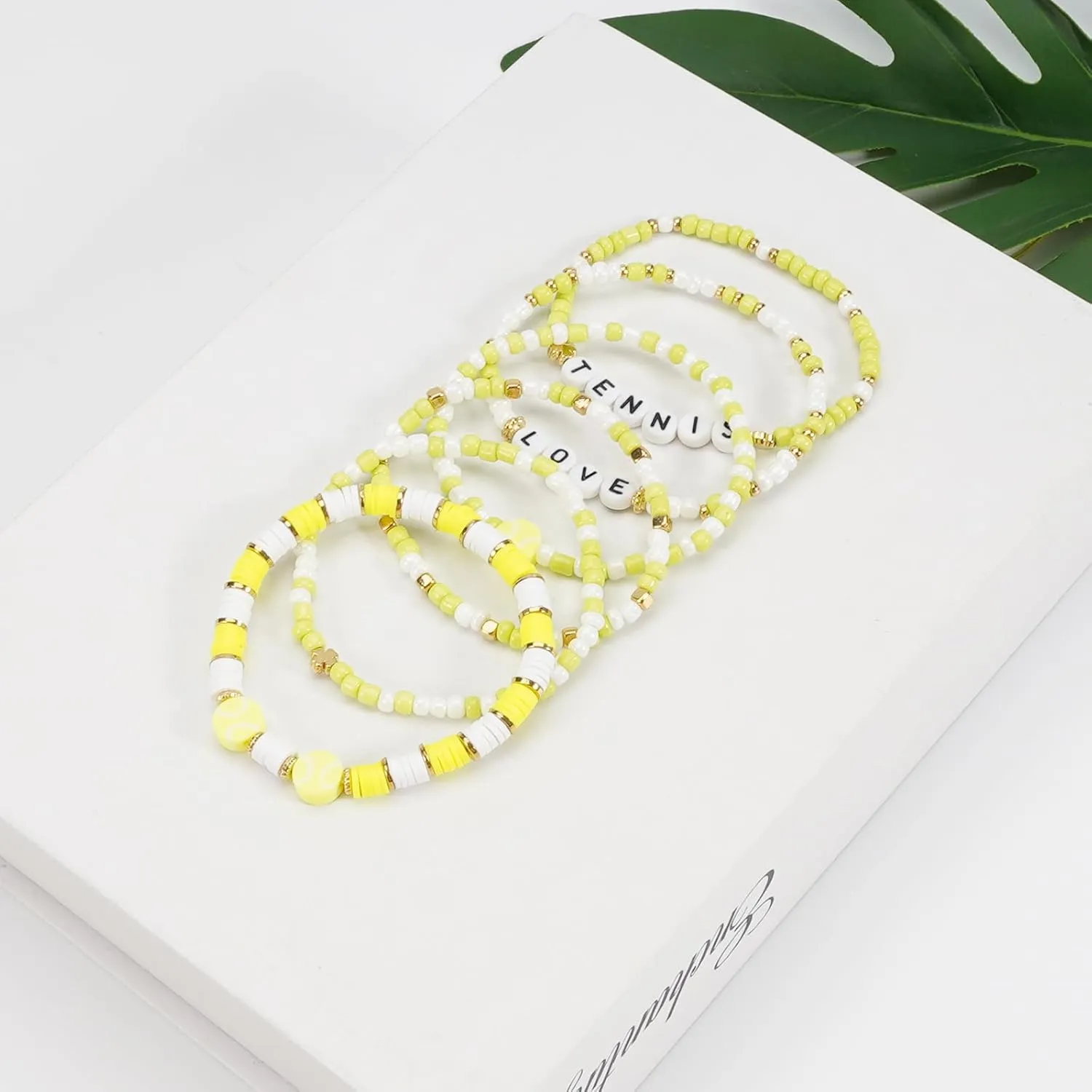 Football Baseball Soccer Beaded Bracelets for Women Stackable Game Day Sports Theme Bracelet