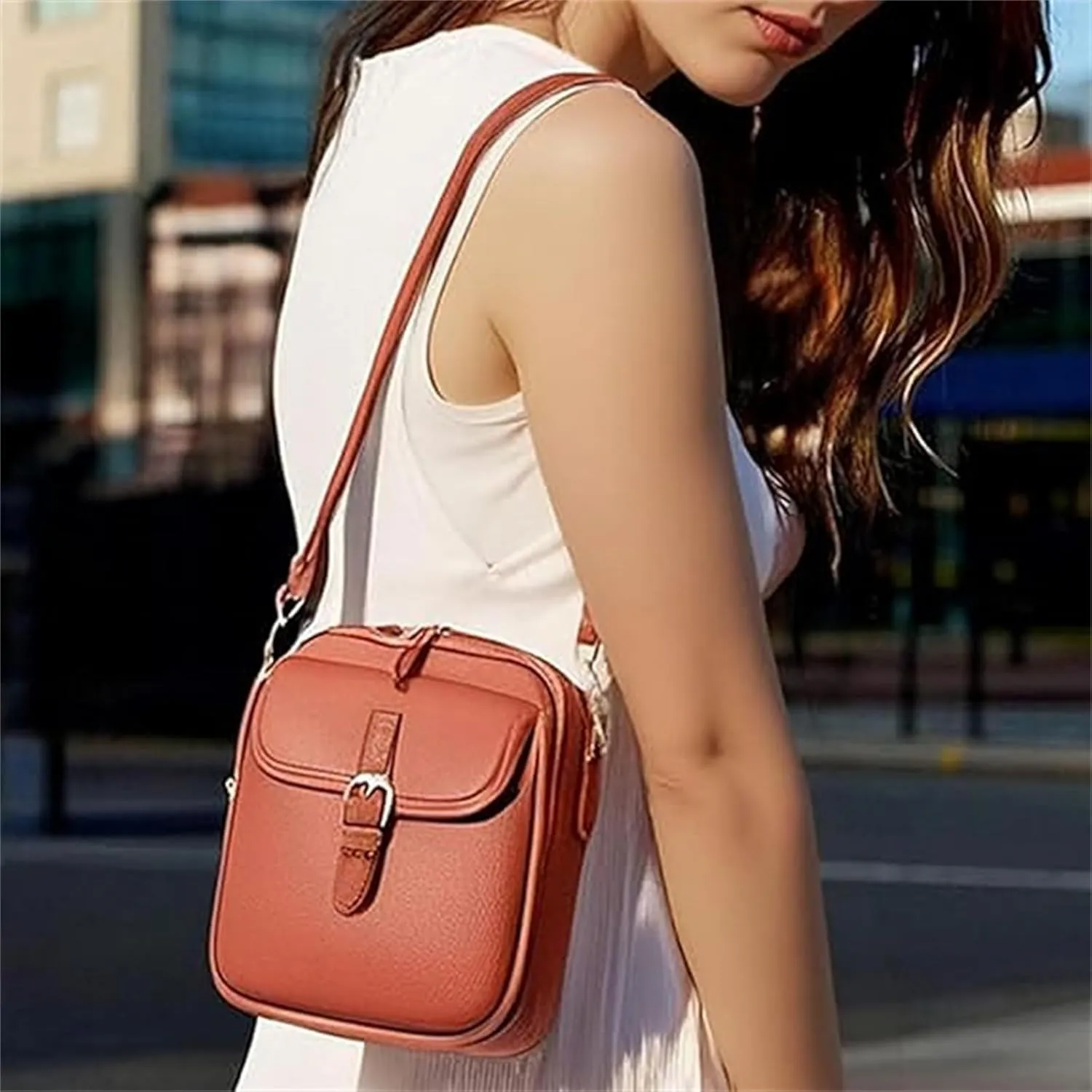 Forcipower Crossbody Leather Bag, Collaboraten1 Crossbody Leather Bag, Anti-Theft Vintage Shoulder Messenger Bags