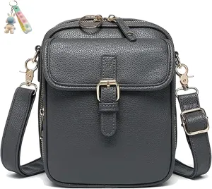 Forcipower Crossbody Leather Bag, Forcipower Anti-Theft Vintage Shoulder Messenger Bags for Women