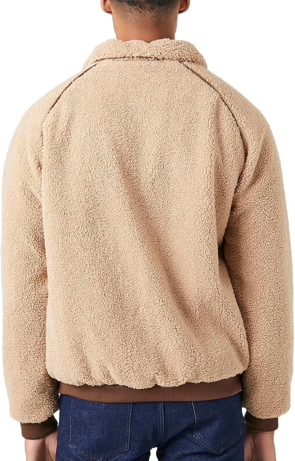 Forever 21 Men's Faux Shearling Zip-up Jacket