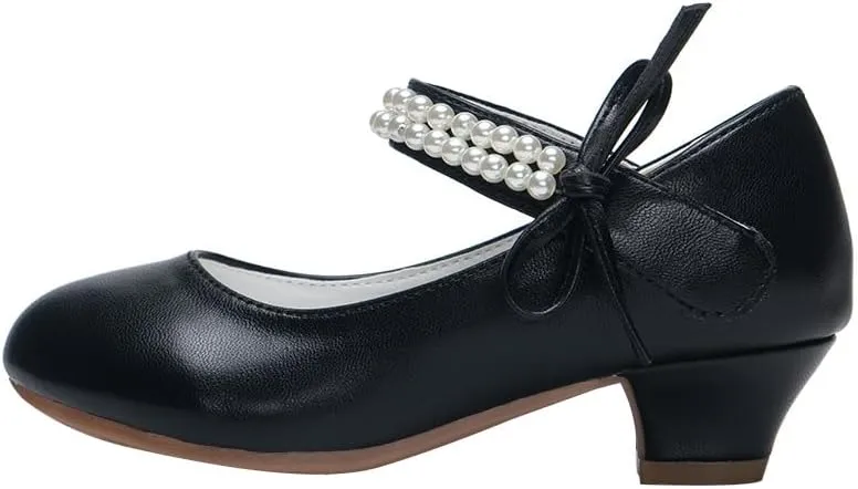 Girl Dress Shoe Pearl Girls Princess Shoes Bow Kids Wedding Party Shoes Adorable