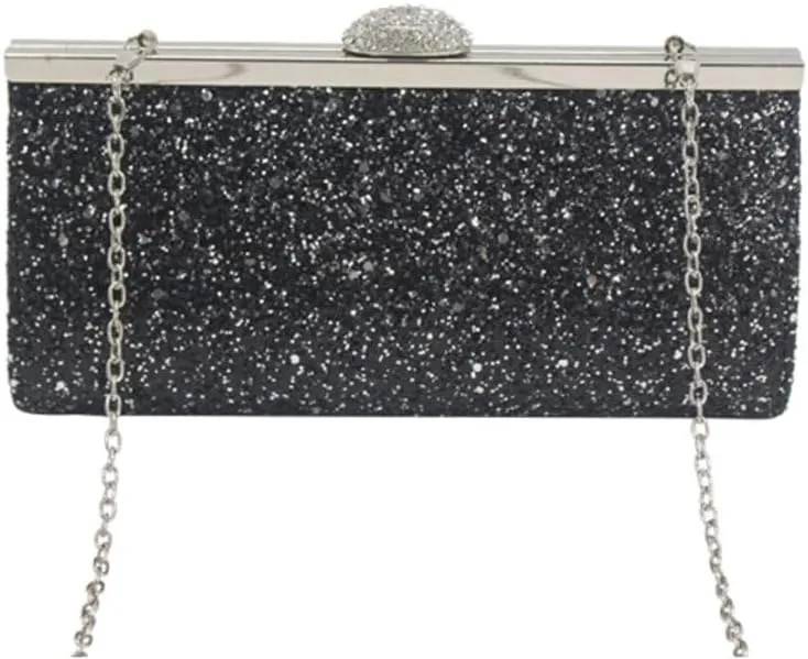 Glitter Womens Clutch Purses French Style Versatile Evening Bag