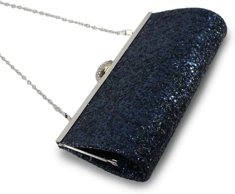 Glitter Womens Clutch Purses French Style Versatile Evening Bag