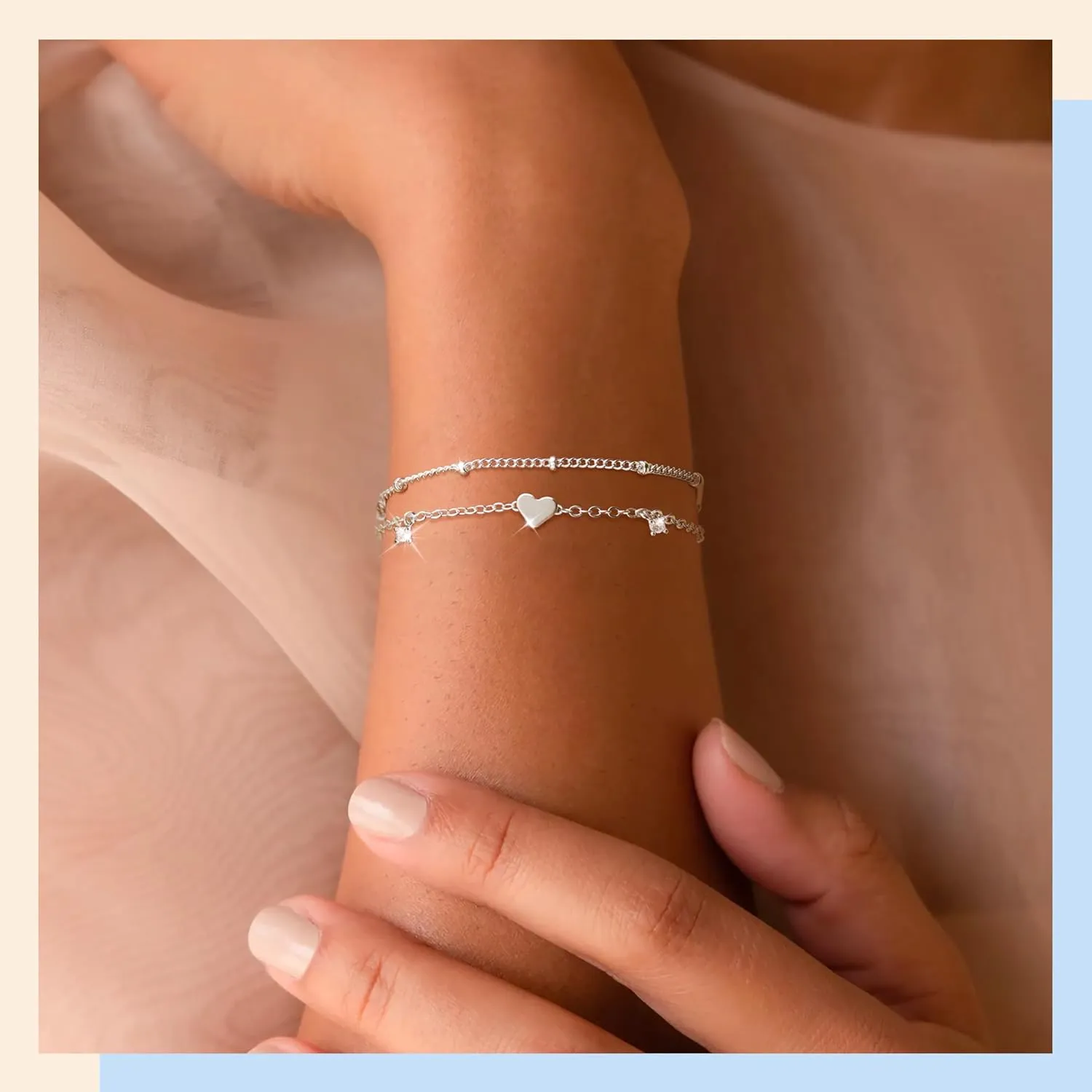 Gold Bracelets for Women, Dainty Gold Jewelry Gifts for Women, 14k Gold Bracelets for Women Non Tarnish, Trendy Gold Bracelet Waterproof, Gold Accessories for women