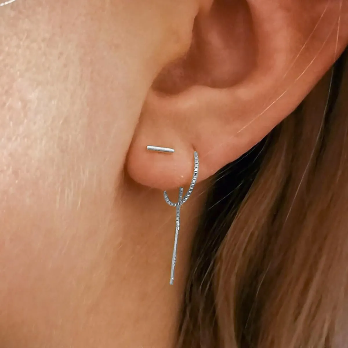 Gold Threader Dangling Earrings for Women Long Chain Earrings Gold Tassel Dangle Earrings Hypoallergenic Statement Earrings Jewelry Gift for Women