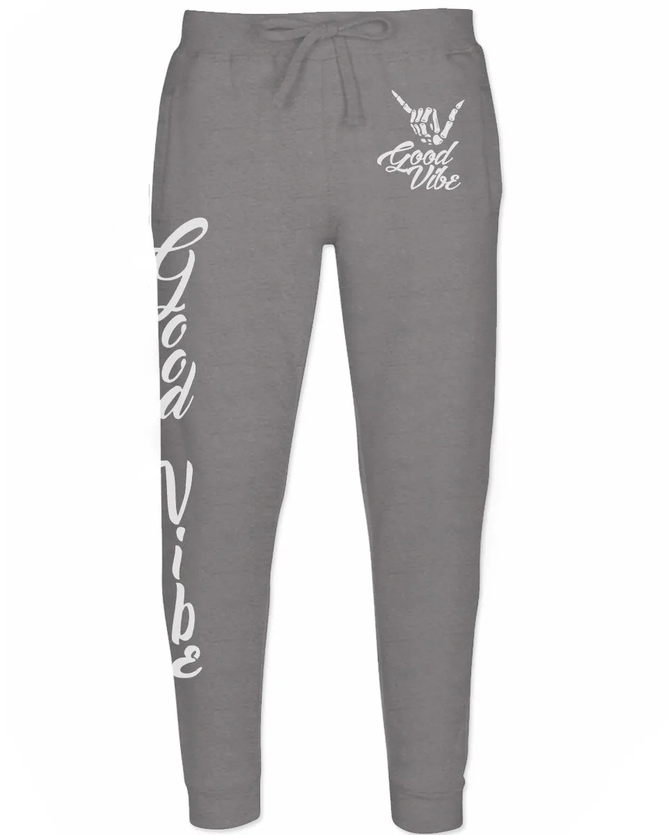 Good Vibe Bones Hand Shaka Cool Vintage Hipster Graphic Jogger For men Sweatpant