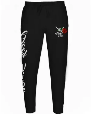 Good Vibe Flowers Bones Hand Shaka Cool Vintage Hipster Graphic Jogger For men Sweatpant