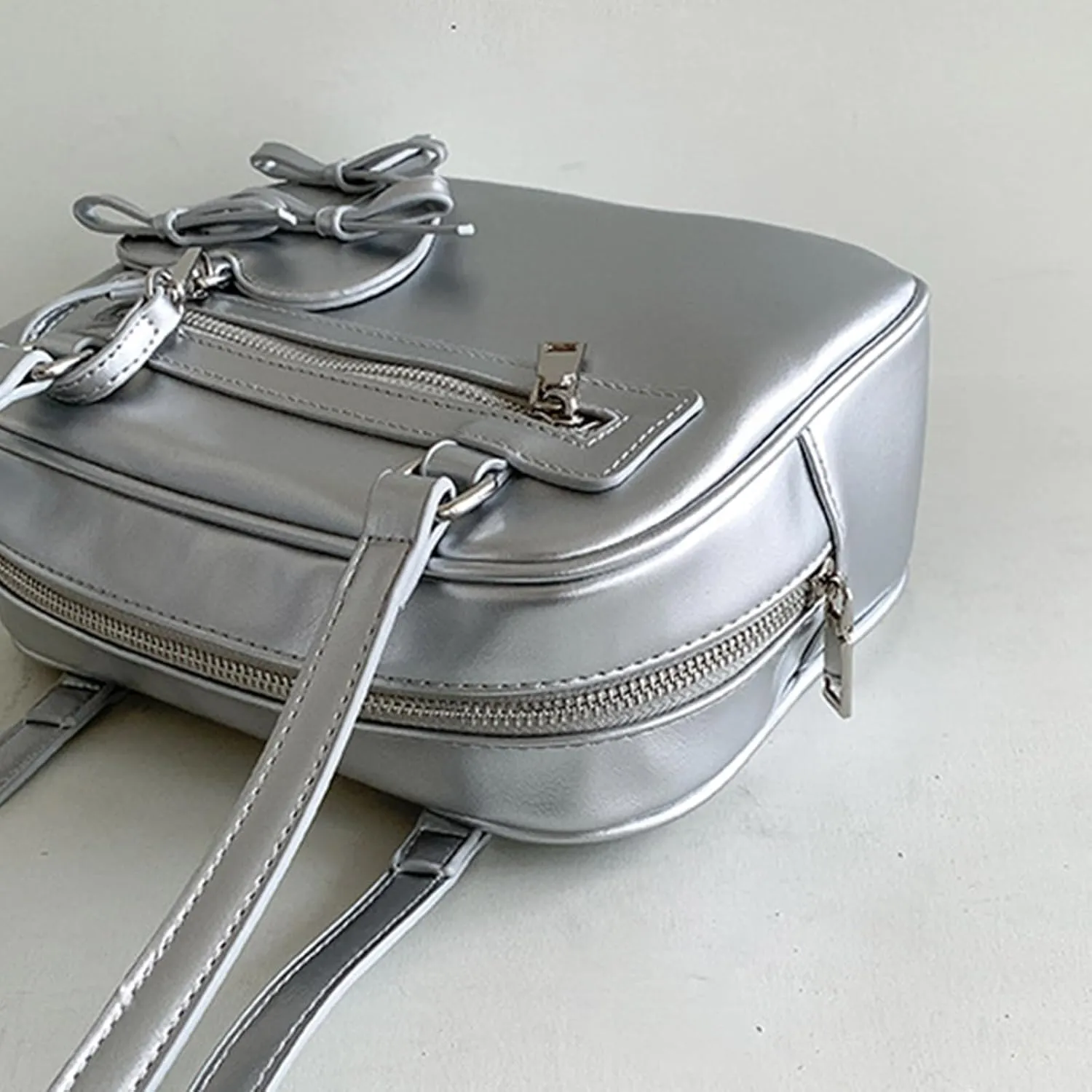 Guojiang Elegant Korean Handbag Simple Square Bag PU Leather Shoulder Bags Casual Handbags Satchel for Women Girls