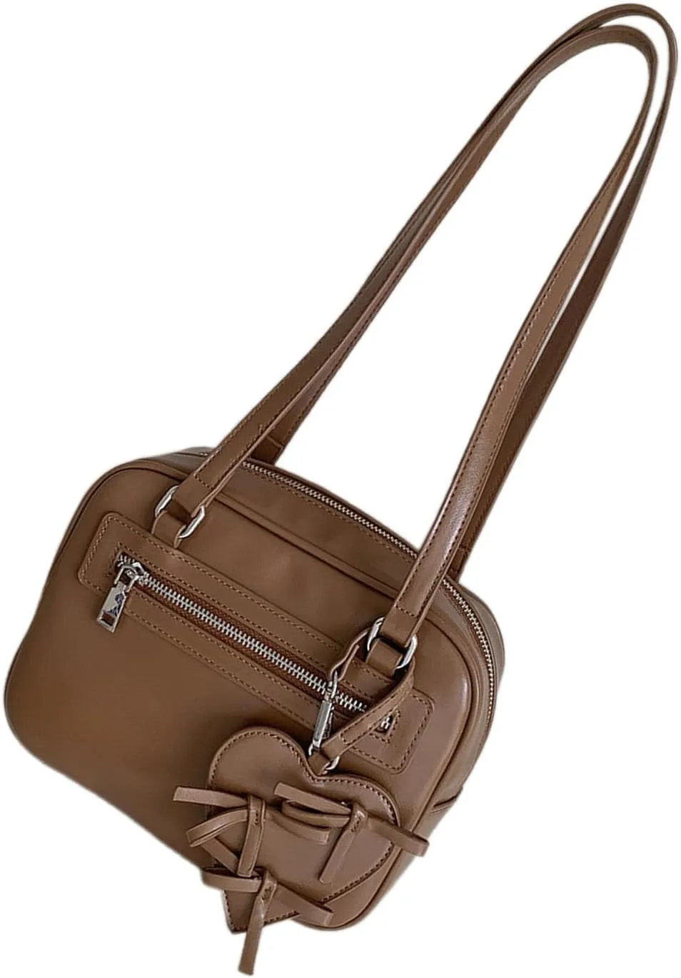 Guojiang Elegant Korean Handbag Simple Square Bag PU Leather Shoulder Bags Casual Handbags Satchel for Women Girls