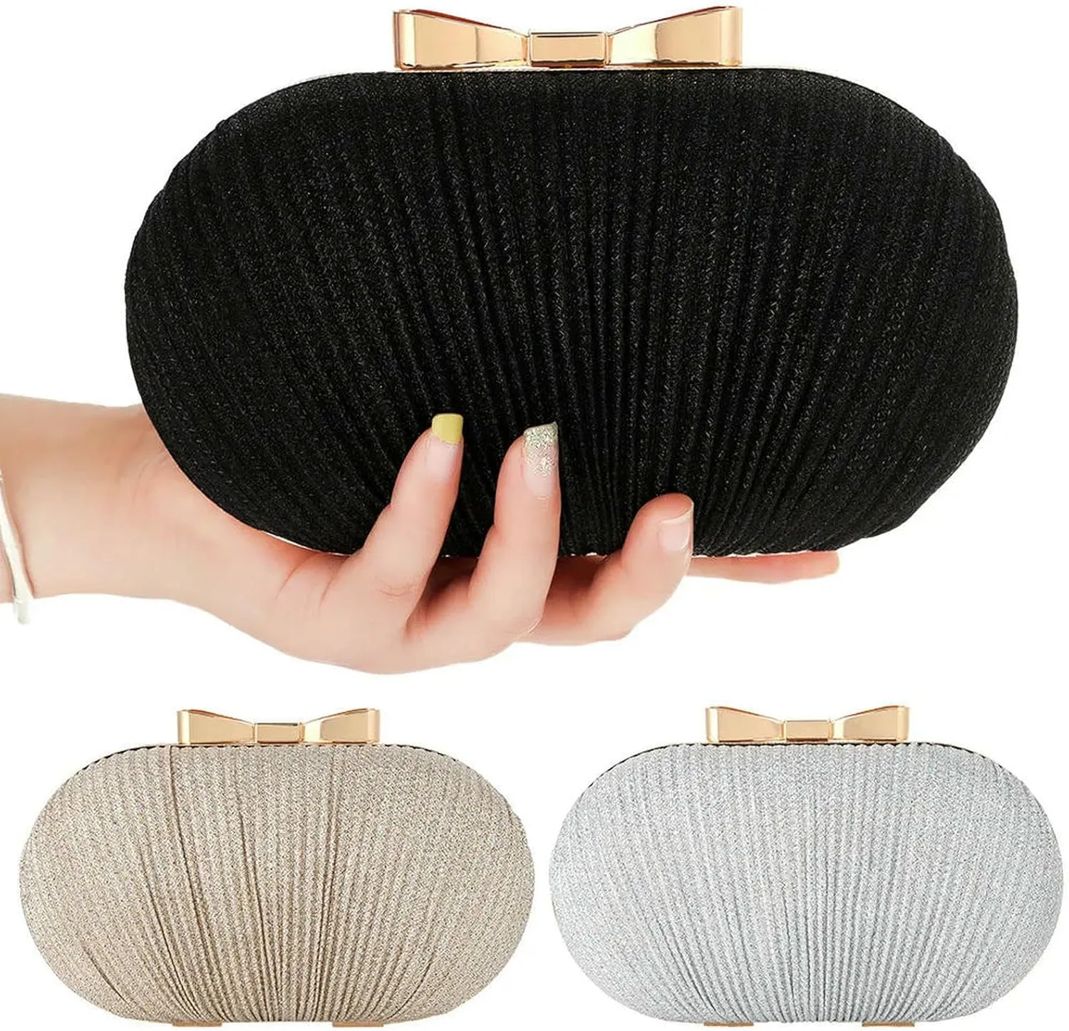 Handbag Women Clutch Handbag Women Evening Party Bag Chain Shoulder Bags Elegant Rhinestonesbanquet Clutch Purse