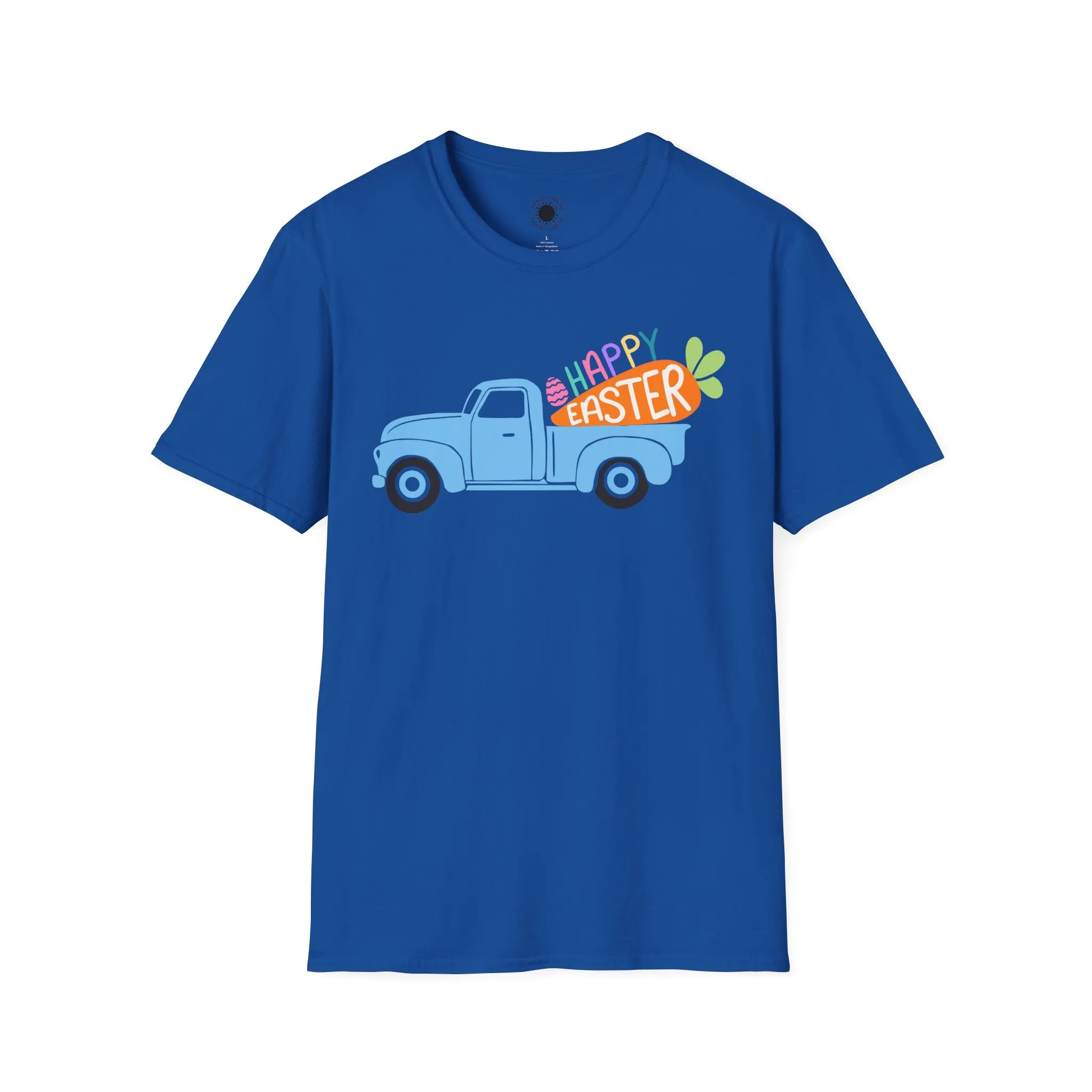 Happy Easter Vintage Truck Unisex Softstyle T-Shirt