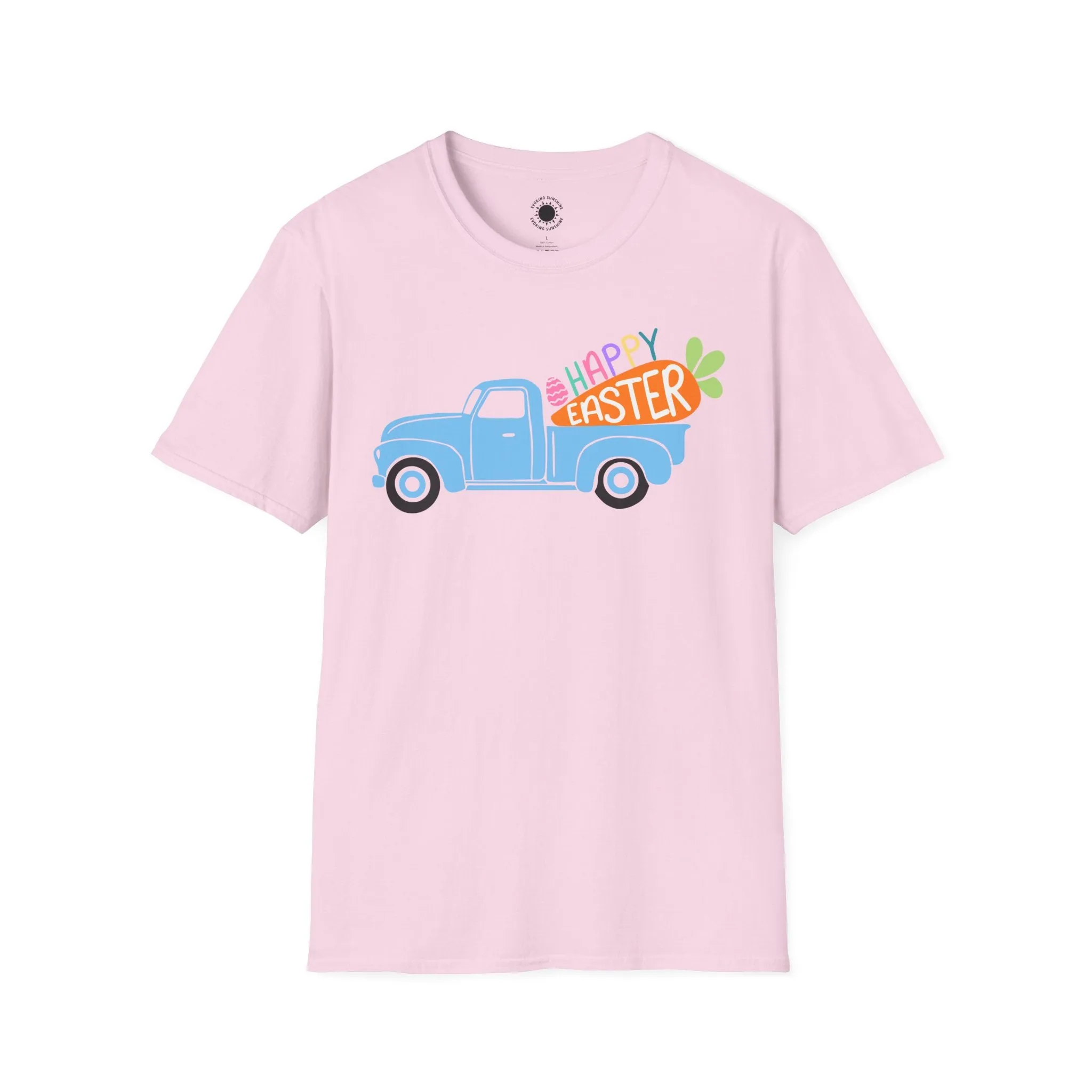 Happy Easter Vintage Truck Unisex Softstyle T-Shirt