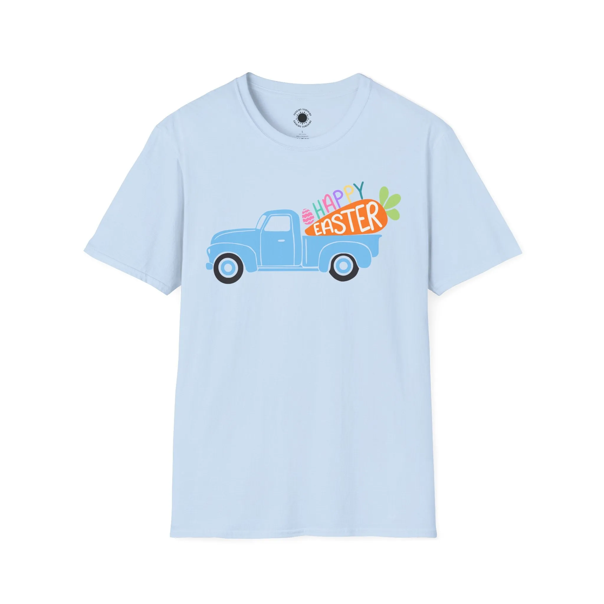 Happy Easter Vintage Truck Unisex Softstyle T-Shirt