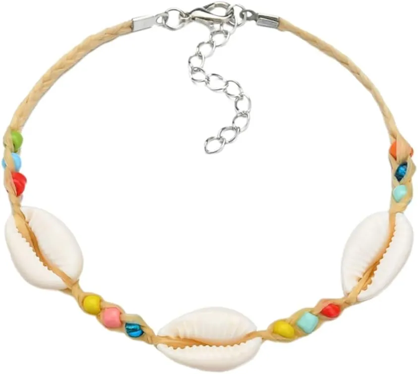 Homoyoyo Mixed Colors Style Bracelet Natural Shell Anklet Fashion Bangle for Women