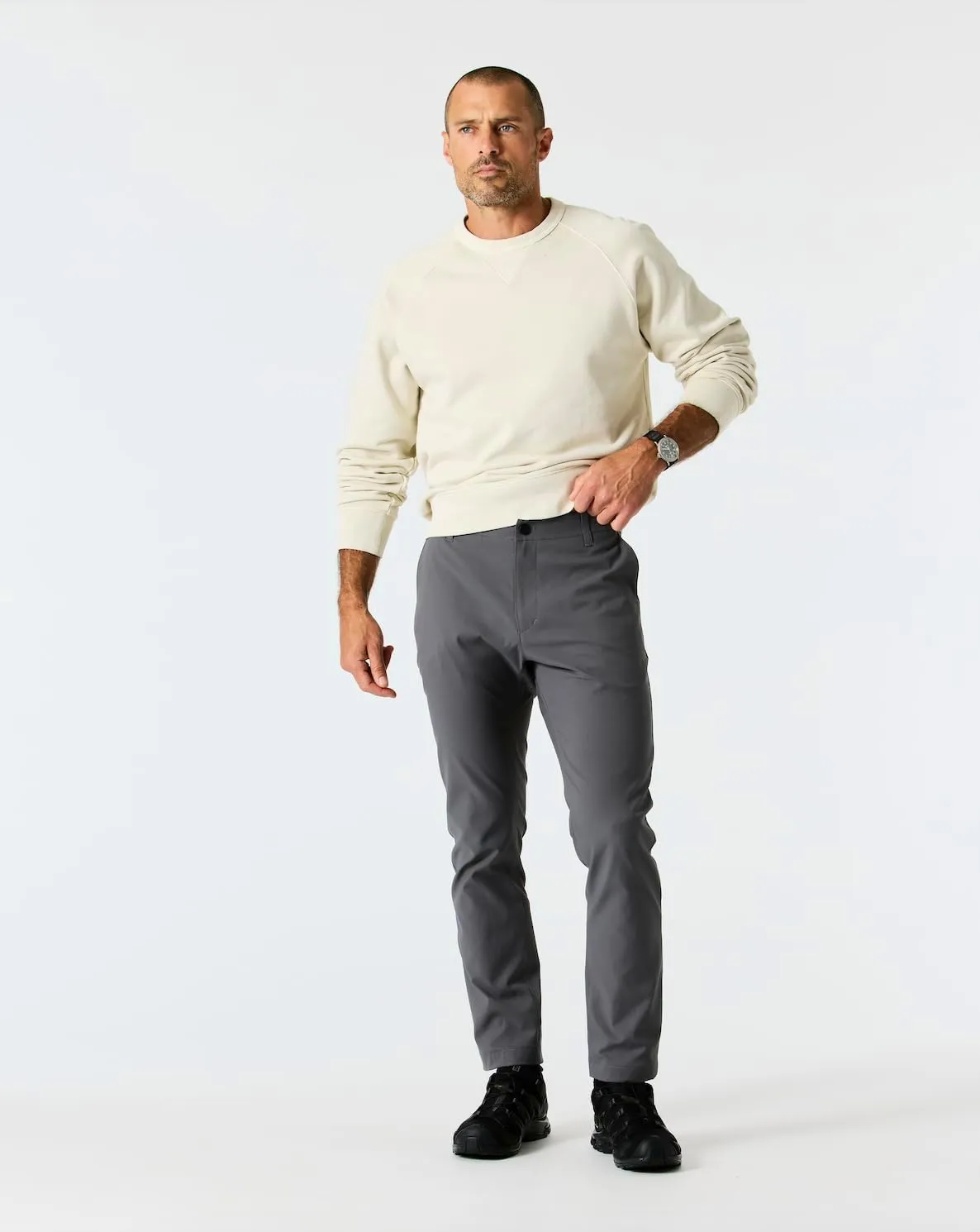 Huckberry Proof Nomad Performance Chino- Wrinkle Resistant Mens Pant, Stretch Fit Chino Pants