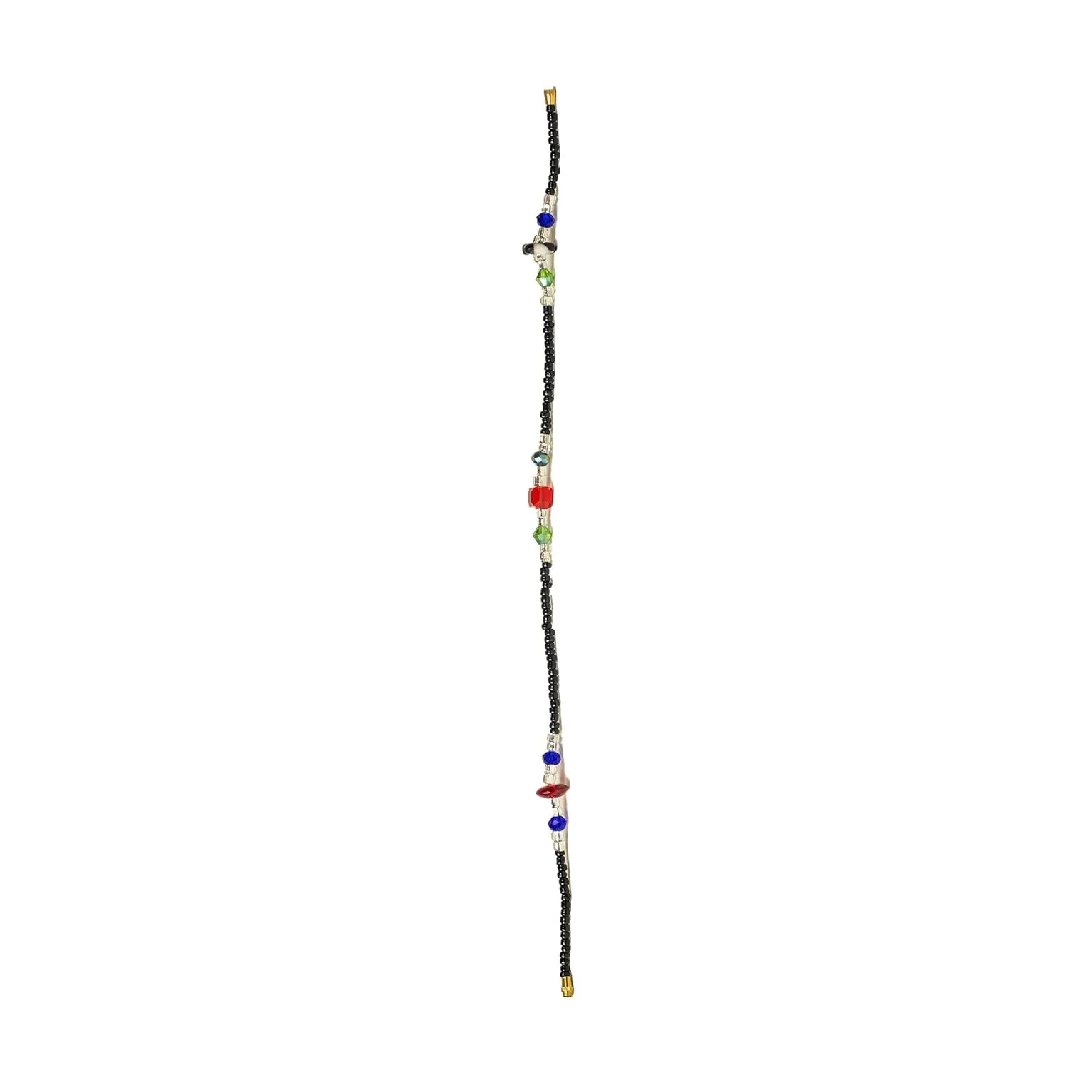 In Ghana African Beaded Anklets Colorful Ankle Bracelets Pearl Chain Beach Foot Jewelry for Women and Girls (Style 1)