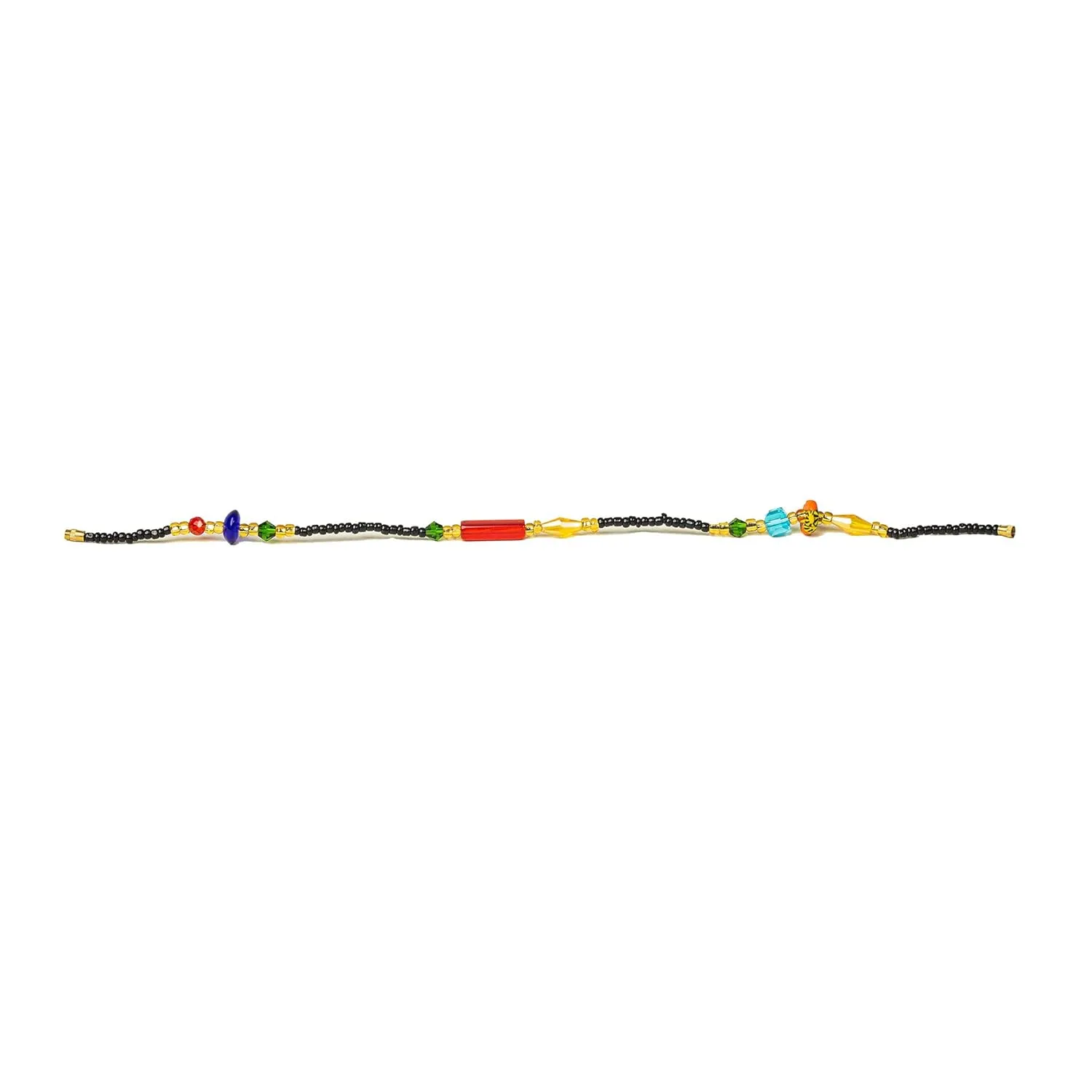 In Ghana African Beaded Anklets Colorful Ankle Bracelets Pearl Chain Beach Foot Jewelry for Women and Girls (Style 3)