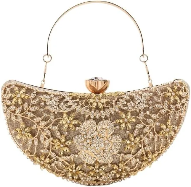 Inlaid Rhinestones Evening Bag French Versatile Clutch Purses