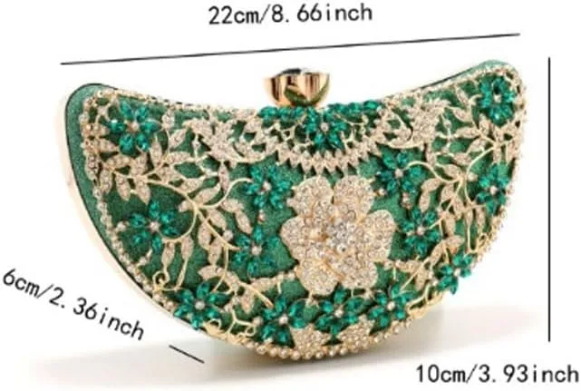 Inlaid Rhinestones Evening Bag French Versatile Clutch Purses