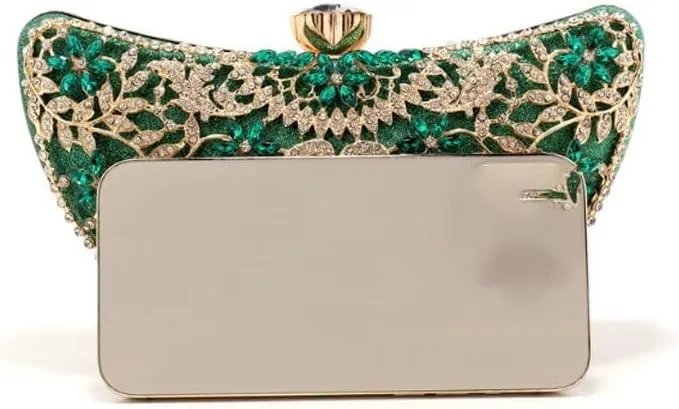 Inlaid Rhinestones Evening Bag French Versatile Clutch Purses
