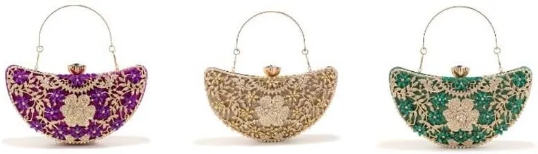Inlaid Rhinestones Evening Bag French Versatile Clutch Purses