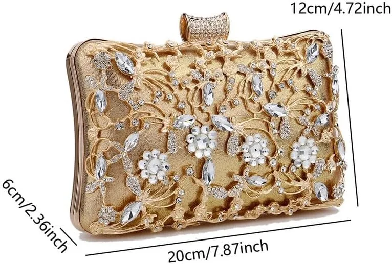 Inlay Rhinestones Evening Bag French Versatile Clutch Purses