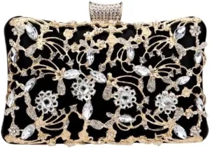 Inlay Rhinestones Evening Bag French Versatile Clutch Purses