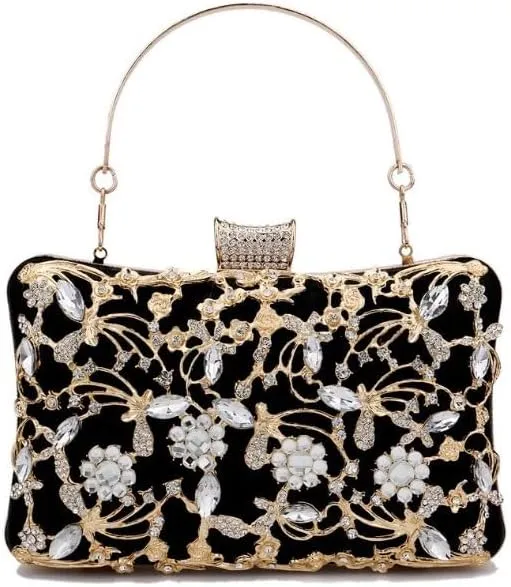 Inlay Rhinestones Evening Bag French Versatile Clutch Purses
