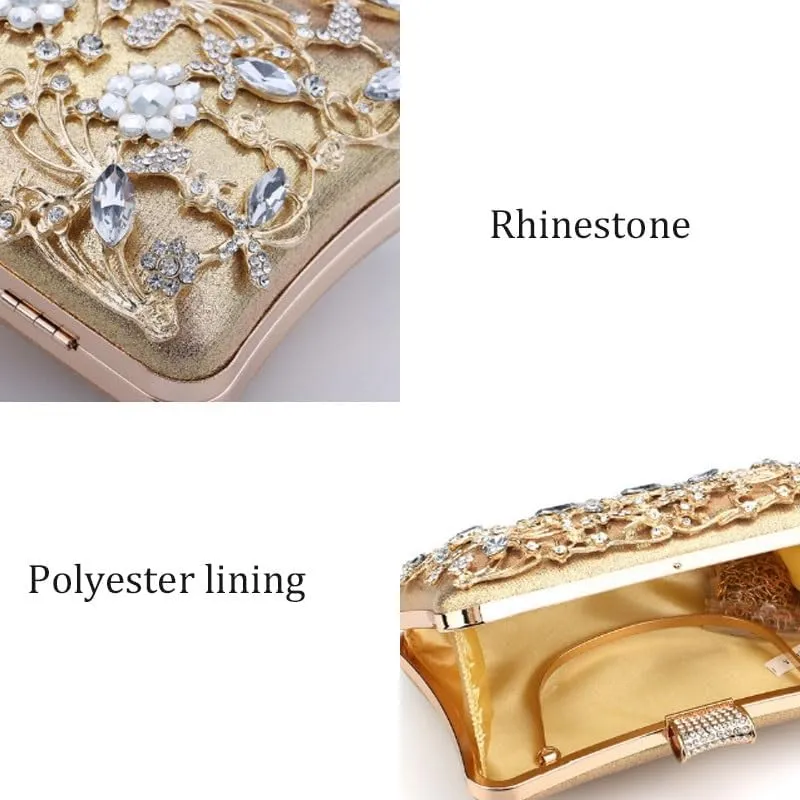 Inlay Rhinestones Evening Bag French Versatile Clutch Purses