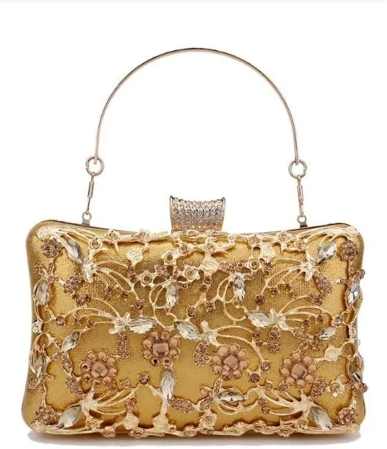 Inlay Rhinestones Evening Bag French Versatile Clutch Purses