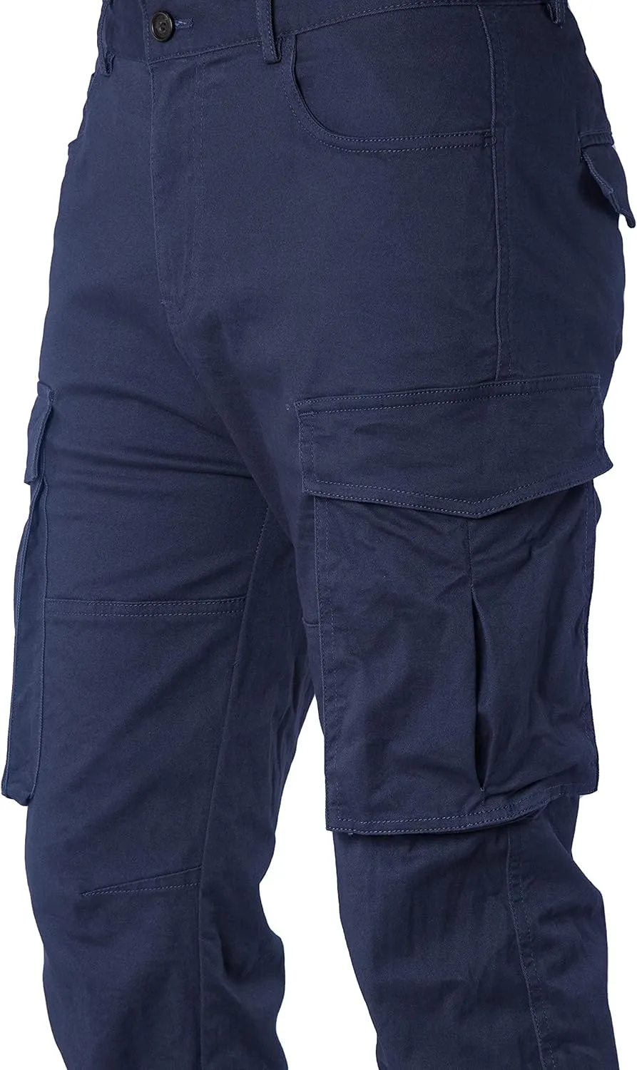 ITALYMORN Black Cargo Pants for Men Slim fit Khaki Work Pants with Pockets