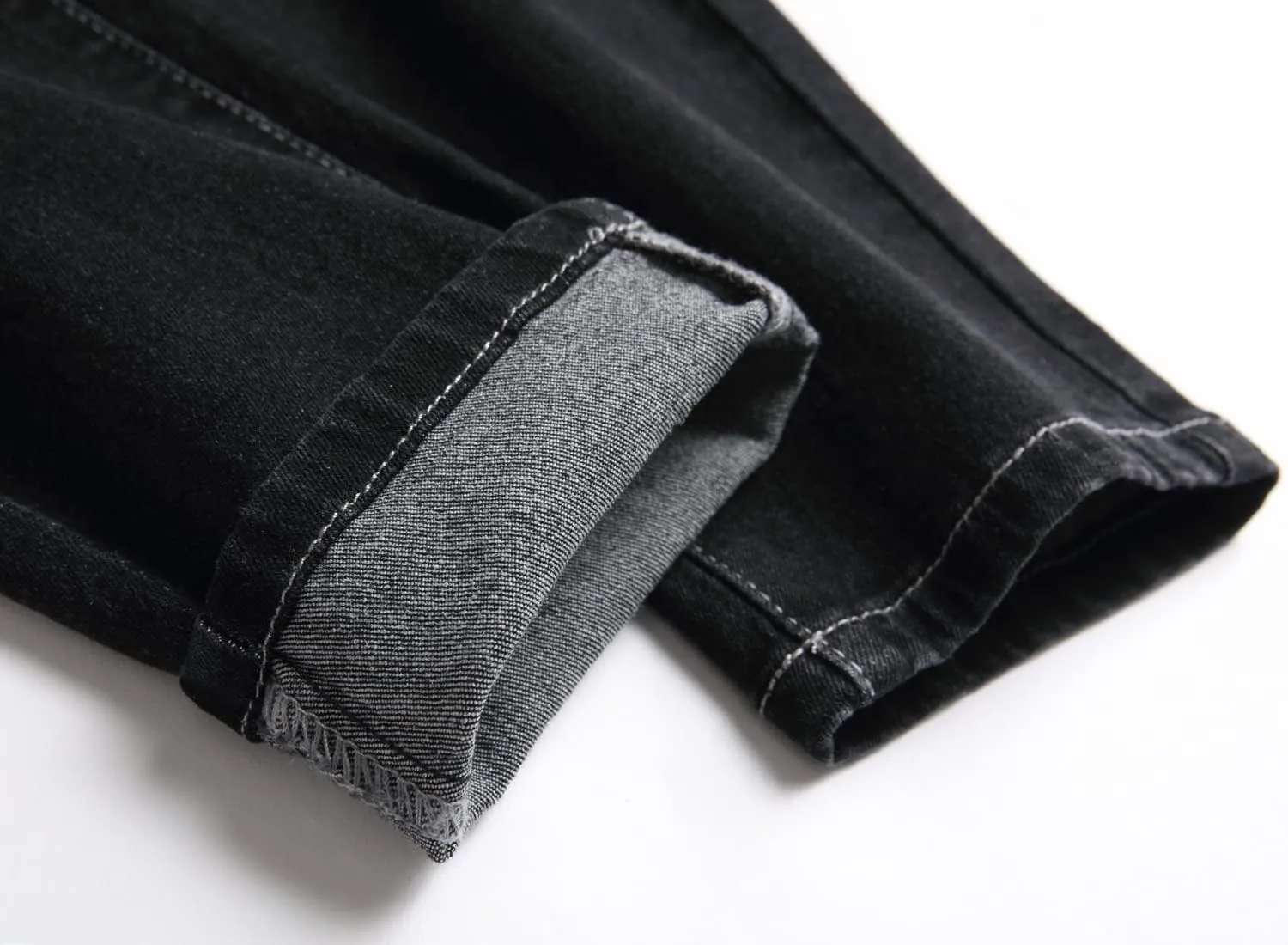 JUNBAOSS Men's Slim Fit Jeans Stretch Ripped Skinny Jeans for Men, Fashion Straight Leg Comfort Flex Waist Casual Pants